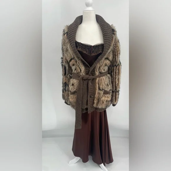 Ralph Lauren Collection Vintage Silk Gown Dress Embroidered Maxi 90s Slip Formal - Picture 15 of 15